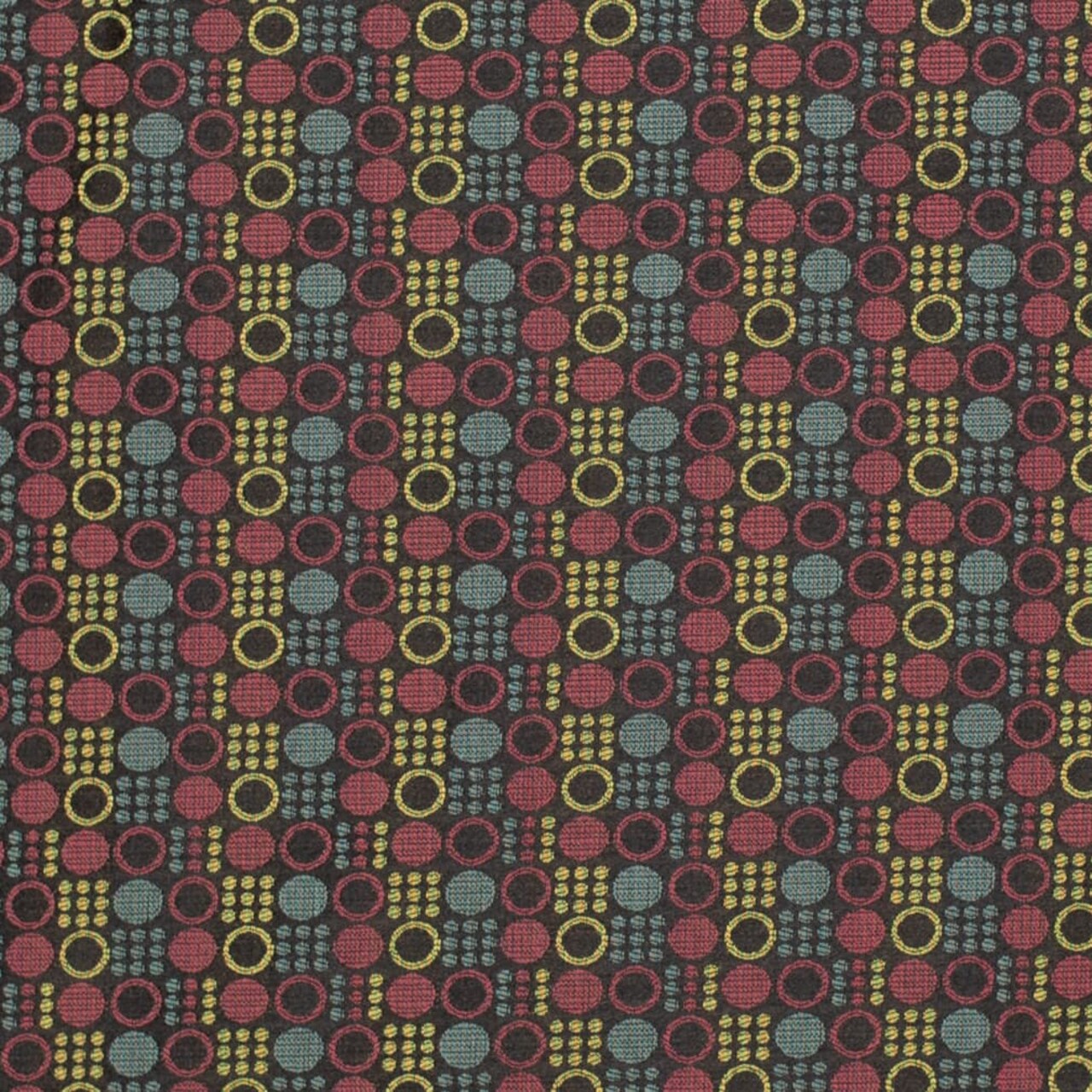 Mulberry - Blue,gold Yellow,red Burgundy Abstract Geometric Upholstery Fabric 54 Inches"